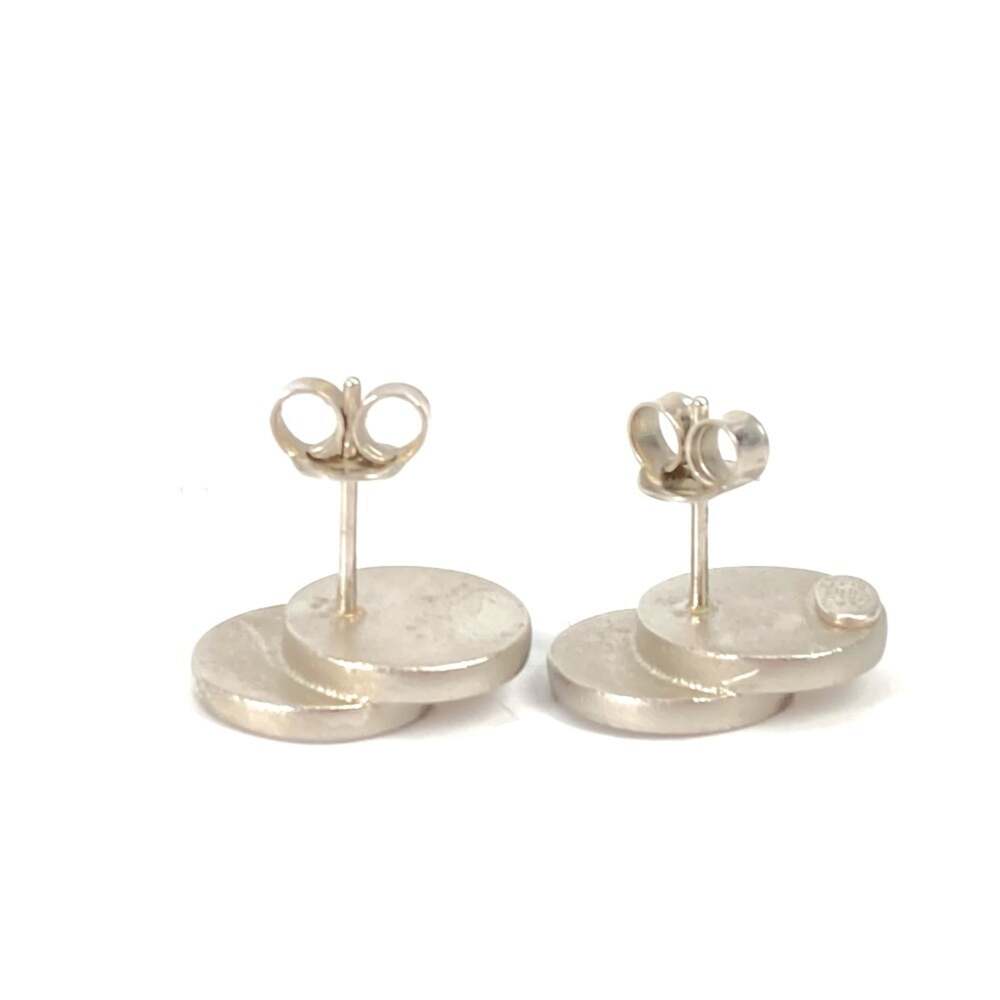 Chanel Cc Logo Circle Earrings Silver- #208985C56B - Picture 4 of 5